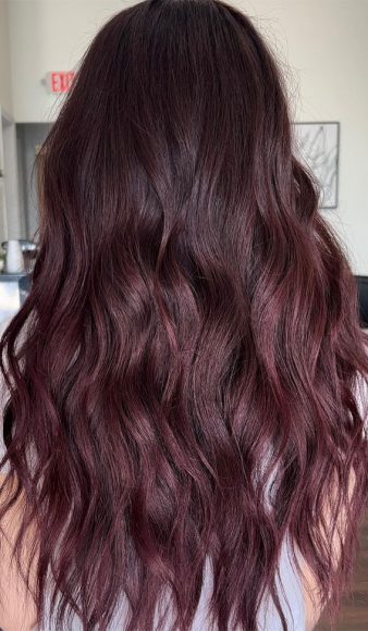 Interesting Hair Colour Ideas for Colder Months : Burgundy Beauty