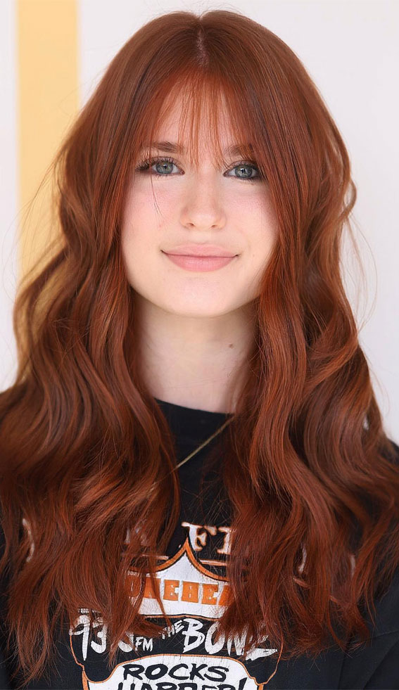 Interesting Hair Colour Ideas for Colder Months : Red Copper