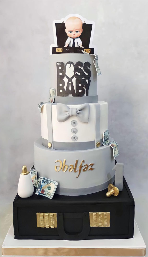 SHAMI Happy Birthday Boss Cake Topper Gold Acrylic Cursive cake Toppers  Birthday Party Decoration Supplie Cake Sign Party Banner-For Man  Woman(Black) : Buy Online at Best Price in KSA - Souq is