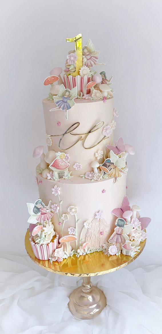 41 First Birthday Cake Ideas to Celebrate Milestone Moments : A Fairy Gold Cake