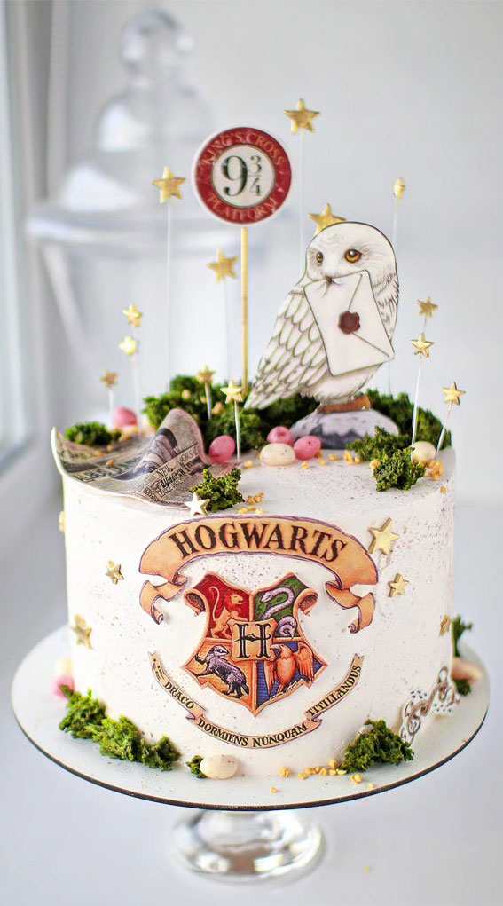 Hedwig owl cake, Harry Potter Hedwig cake, Harry Potter birthday cake, Harry Potter cake, Harry Potter theme cake, Harry Potter cake ideas