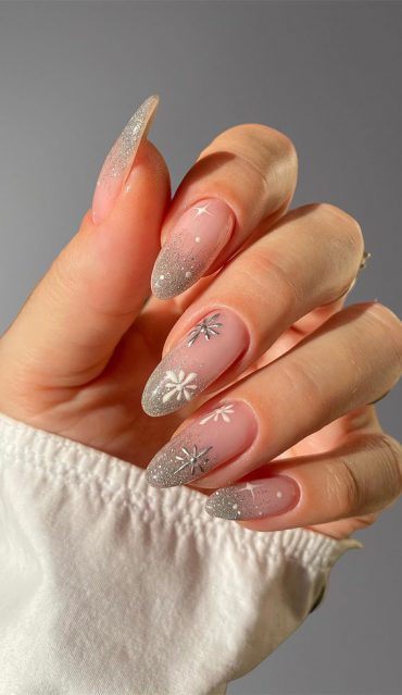 Glitter Nail Art Ideas For Glimmering Festivities Glam Glitter Tips