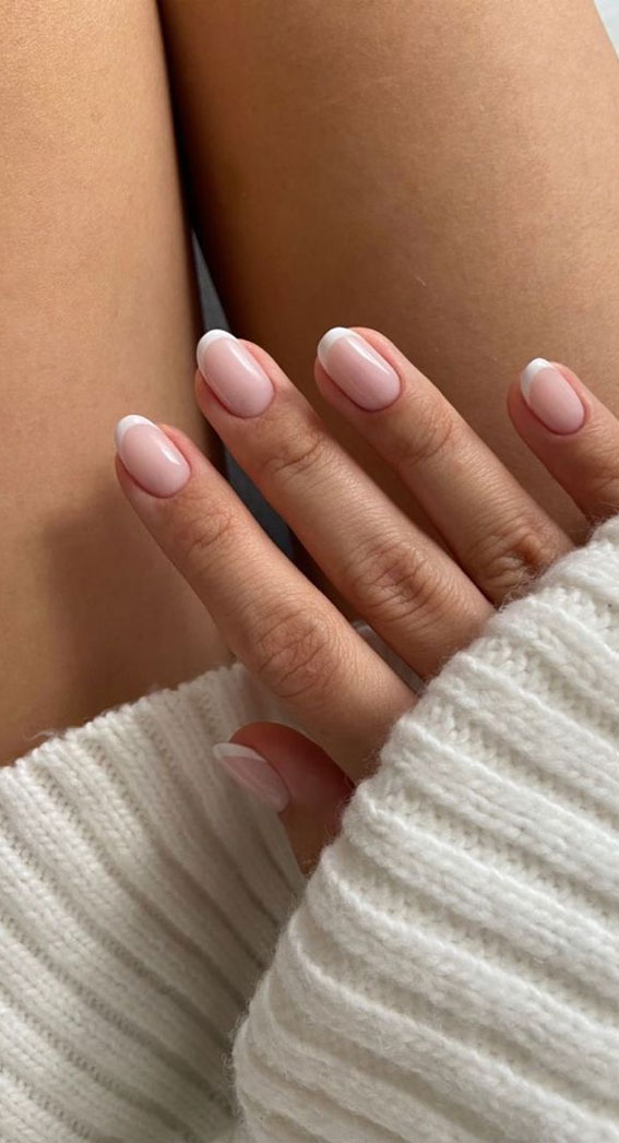 Simple Nail Ideas That’re Perfect for January : Simple French Nails