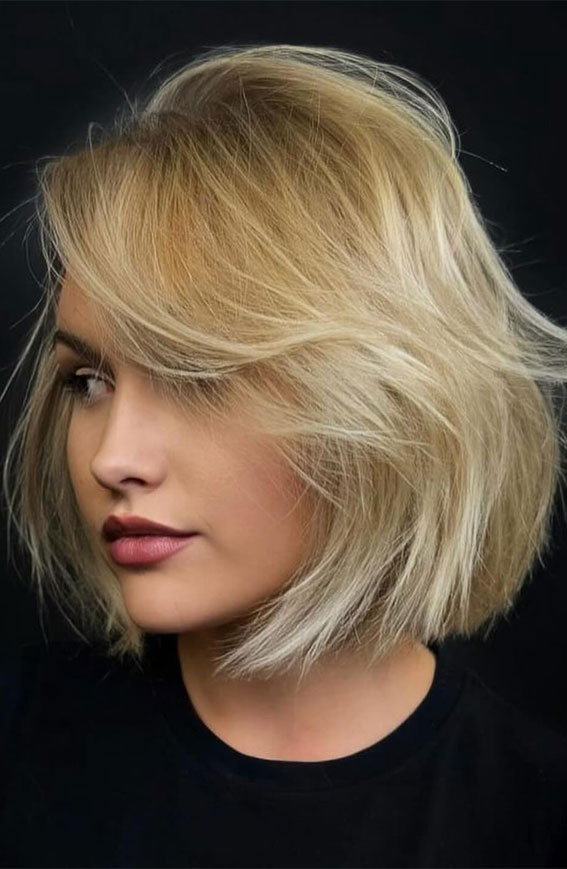 Creative Inspirations for Bob Haircut Styles : Golden Glow Bob