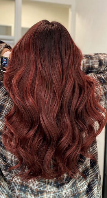 Enchanting Hair Colour Trends To Illuminate 2024 Ruby Copper Hair Colour   Hair Color Trends 2024 27 370x686 