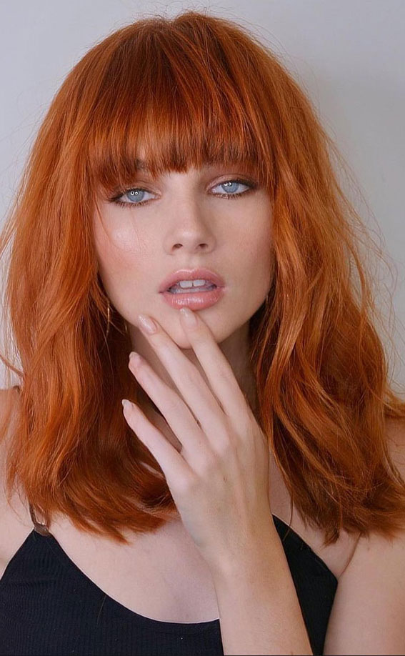 Enchanting Hair Colour Trends To Illuminate 2024 : Coppered Maple Hair Colour