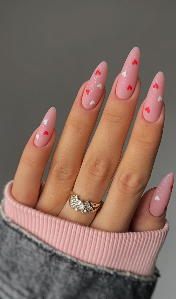 Cute Manicure on X: Shimmer Grey and Matte Pink Valentines Nails ❤️️ Tap  for more ✓  @ManicureCute #valentinesdaynails  #valentinesnails #nail #nails #nailart #ValentinesDay #valentinesday2022  #valentines2022 #pinknails
