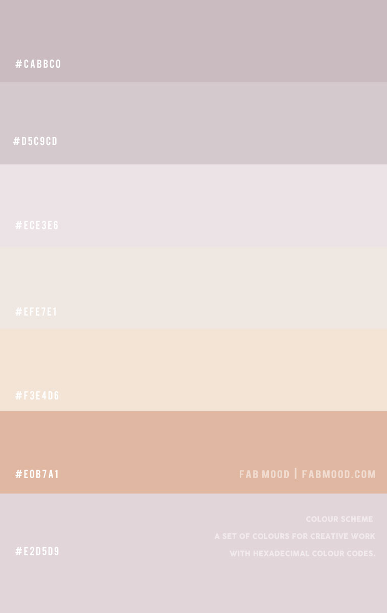 color scheme, color combination, lilac color scheme, eggshell and lilac, eggshell and lilac color scheme, eggshell color scheme