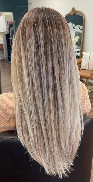 50 Fabulous Balayage Hair Colour Ideas for 2024 : Icy Blonde Balayage ...