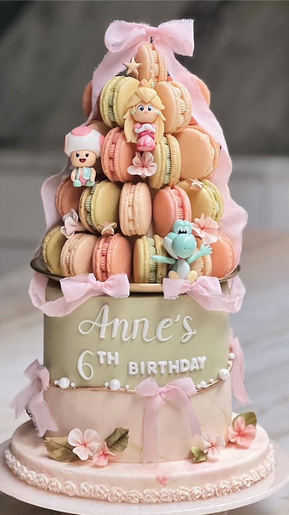 50 Birthday Cake Inspirations For Every Age : Macaron Birthday Cake Tower