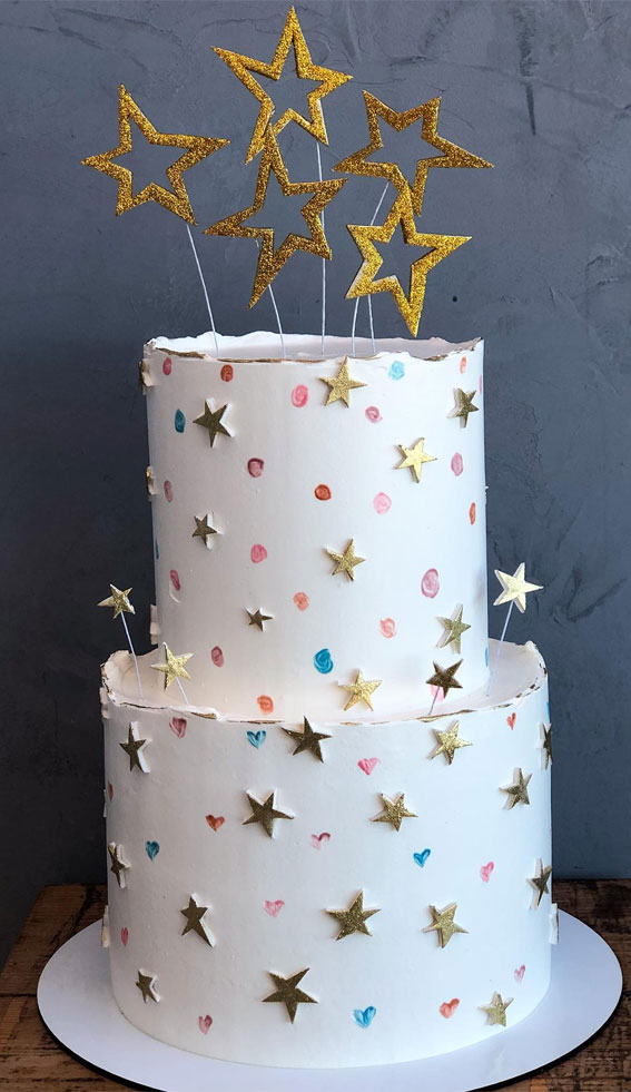 50 Birthday Cake Ideas to Delight and Impress : Celestial Elegance