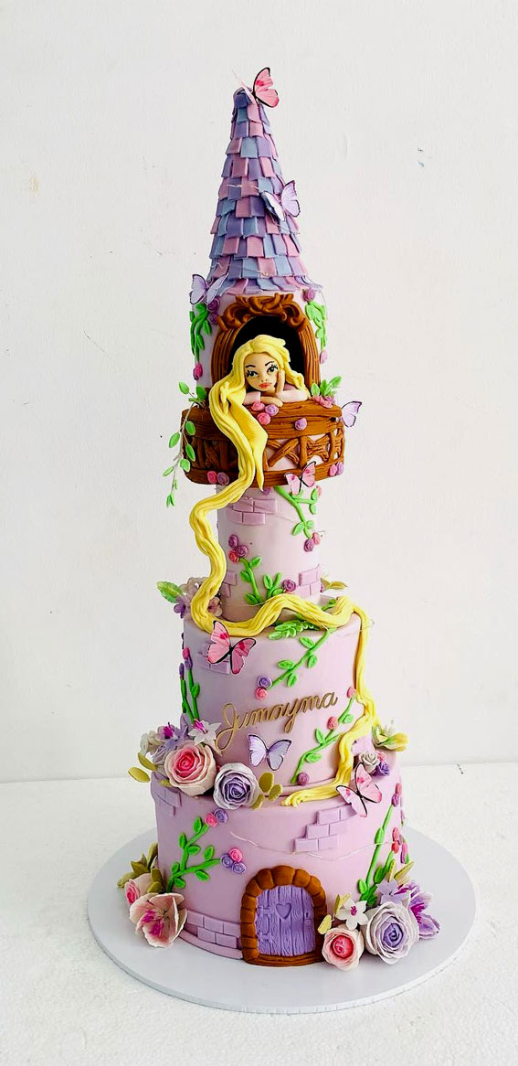 50 Birthday Cake Inspirations for Every Age : Rapunzel-Themed Birthday Cake