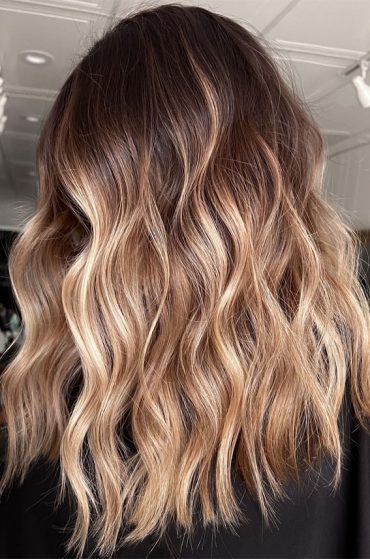 dark hair color ideas with highlights