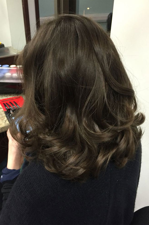 Exploring Chic Haircuts And Hair Trends : Rich Brunette Bouncy Layers