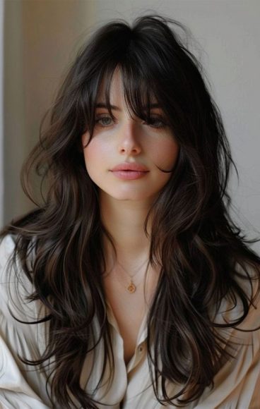 Exploring Chic Haircuts And Hair Trends : Messy Layered Long Hair