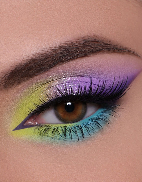50 Vibrant Makeup Looks For Bright Weather : Mystical Spectrum