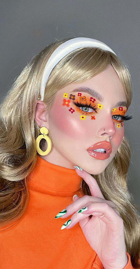 vibrant makeup look, vibrant makeup ideas, makeup ideas, colorful makeup look, vibrant eyeshadow look, summer makeup look, bright makeup look, bright makeup ideas, bright eyeshadow makeup look