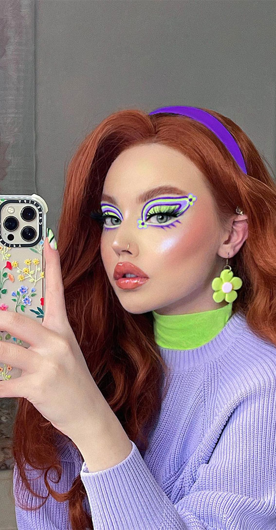 50 Vibrant Makeup Looks For Bright Weather : Daphne’s Delight