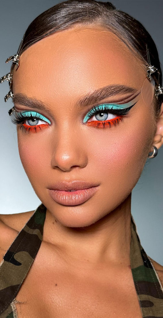 50 Vibrant Makeup Looks For Bright Weather : Tropical Twilight