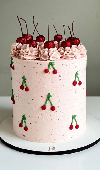 27 Summer-themed Cake Inspirations : Black Forest Cherry Cake