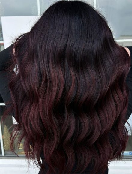 17 Decadent Chocolate Cherry Hair Colour Ideas : Chocolate Cherry Sombre