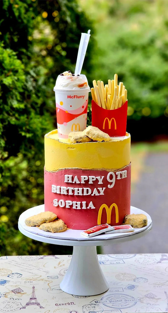 McDonald’s Birthday Cakes for Every Celebration : McDonald’s Cake for 9th Birthday