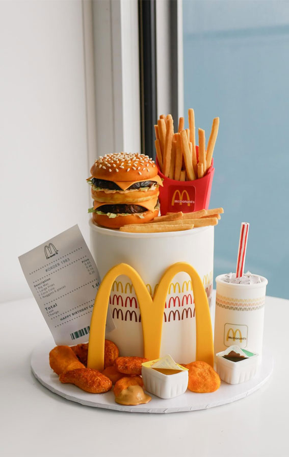 McDonald’s Birthday Cakes for Every Celebration : Double Cheese Burger + Order No.