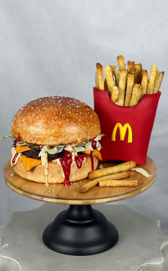 McDonald’s Birthday Cakes for Every Celebration : Big Mac Inspired Cake
