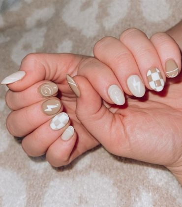 Nostalgic Retro Nail Designs For The Modern Era Neutral Retro Nails