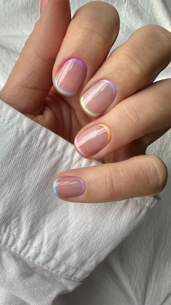 pastel french tip nails, spring nail designs, spring nails, pastel nails, spring nail designs simple, classy spring nail designs, spring nail designs 2024, floral nails, spring nail designs for short nails, spring nail colors ideas, spring nail designs acrylic