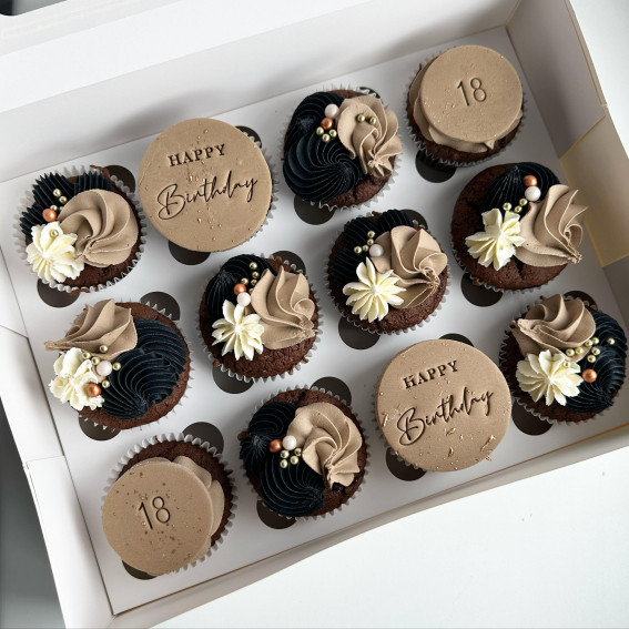 Indulge in 35 Irresistible Cupcake Creations : Chocolate Cupcakes for 18th Birthday