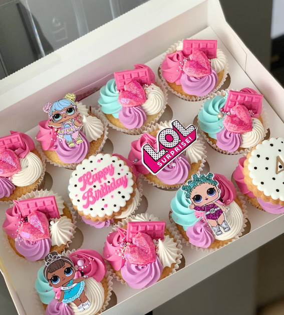 Indulge in 35 Irresistible Cupcake Creations : LOL Dolls Cupcakes