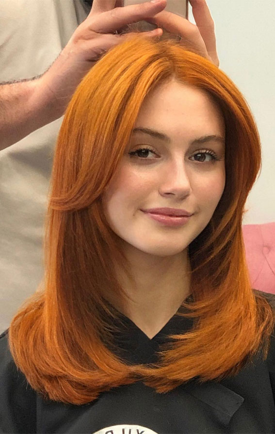 copper hair, orange copper hair color, layered haircuts butterfly, layered haircuts, layered haircuts long hair, layered haircut shoulder length, layered haircuts medium length, short medium layered haircuts, layered haircuts for long hair, layered haircuts for women
