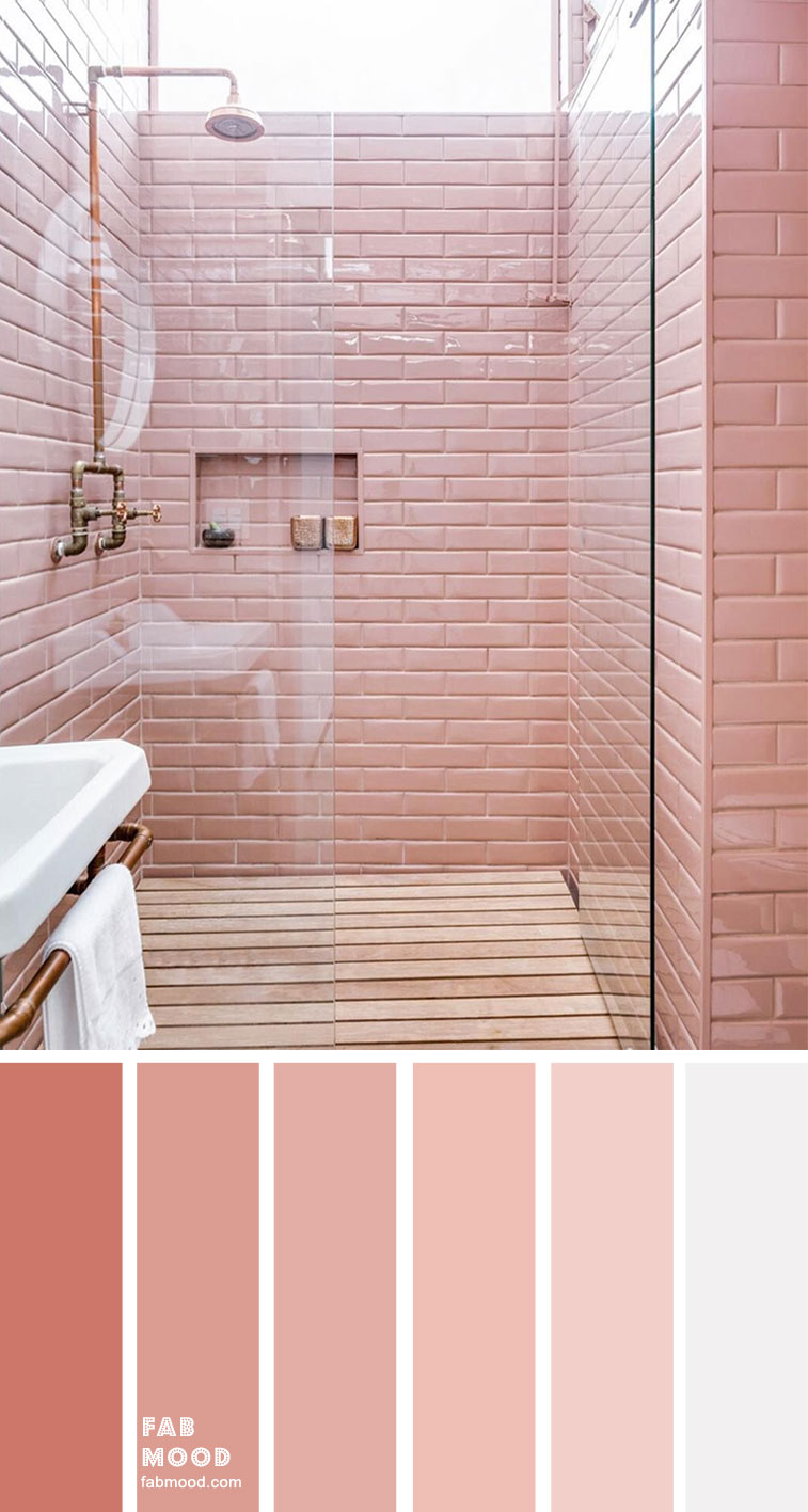 Designing a Minimalist Peach and Pink Bathroom with Vintage Accents