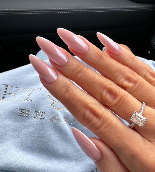 Pink Glazed Almond Nails To Inspire Your Mani