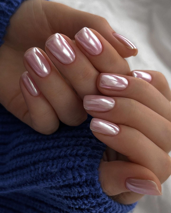 This Pink Glazed Short Nail Art You Can Wear All Year Long