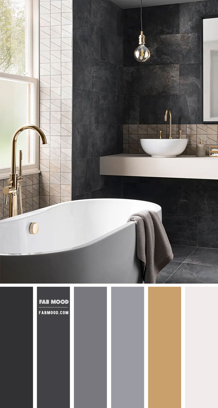 Designing a Minimal and Contemporary Charcoal, Grey, and White Bathroom