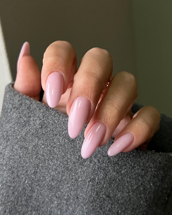 Light Pink Almond Nails : Simple, Classy, and Timeless