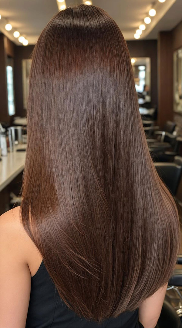 25 Fab Chestnut Hair Colours : Dark Chestnut