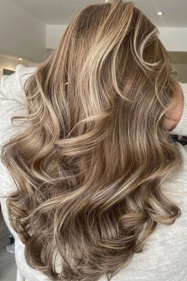 Soft Toffee Blonde Highlights, fall hair color idea