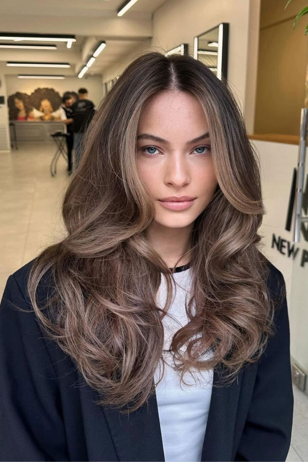 32 Fall Hair Color Trends : Rich Mocha Blend