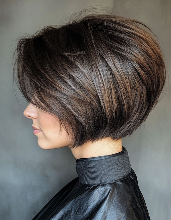 43 Bixie Haircuts For a Chic & Modern Look : Glossy & Refined Bixie