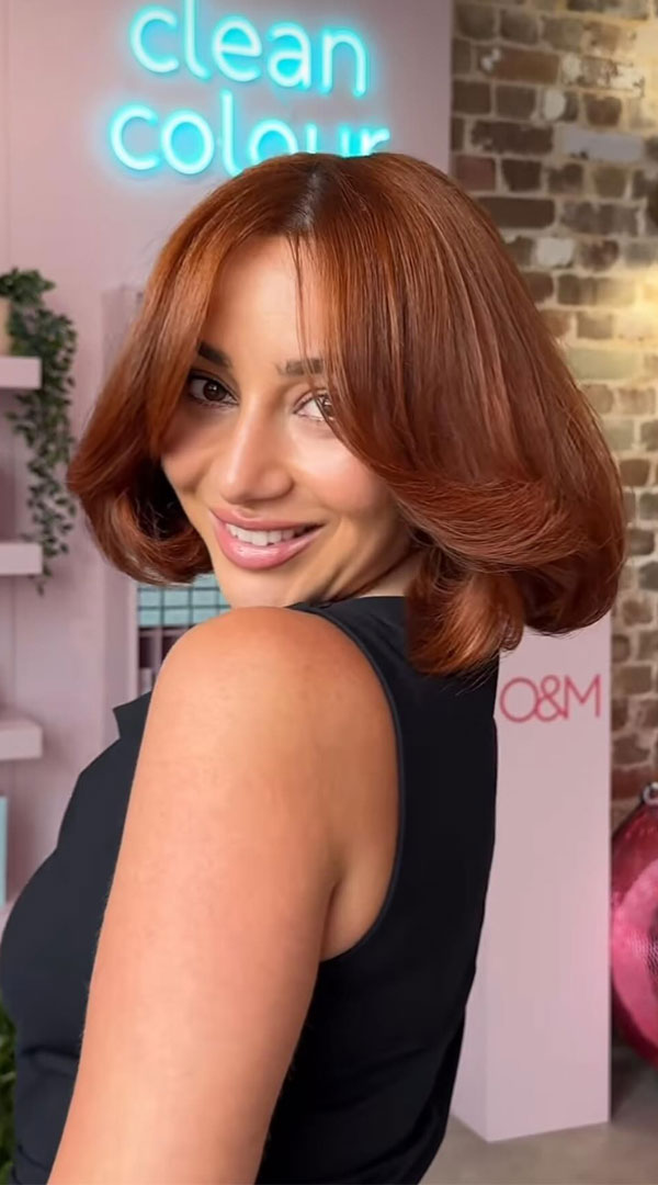 42 Autumn-Inspired Hair Shades to Try : Copper Chic Bob