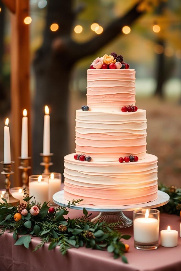 Blushing Elegant Cake, wedding cake, wedding cake trends, wedding cake inspiration