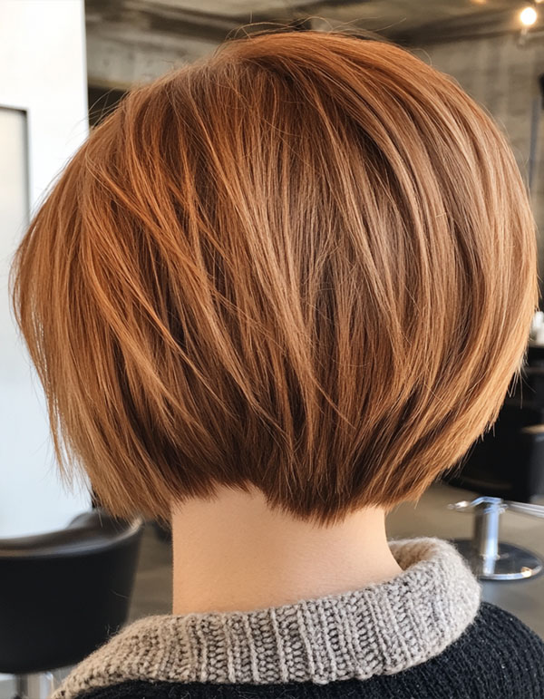 43 Bixie Haircuts For a Chic & Modern Look : Copper Textured Bixie