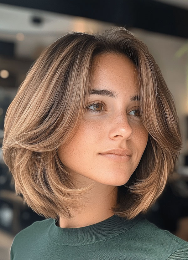 45 Chic Layered Bob Haircuts : Classic Volume Bob