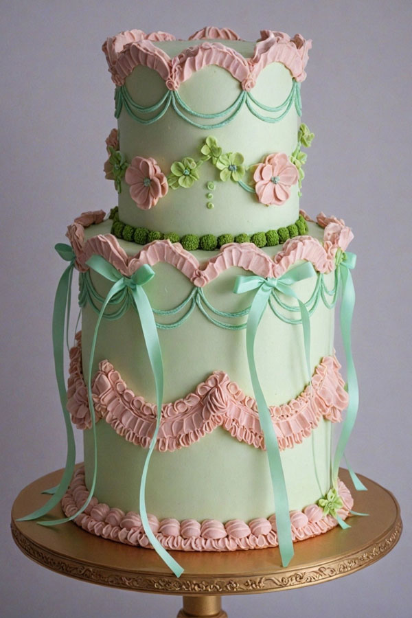 61 Exquisite Wedding Cakes for Every Style: Vintage Patisserie Cake