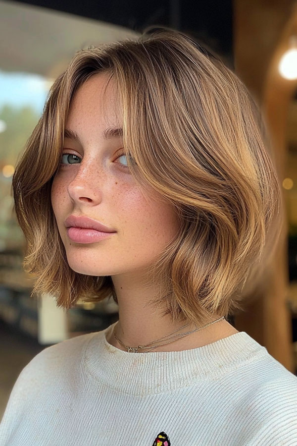 45 Chic Layered Bob Haircuts : Casual Textured Bob