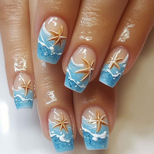 Beach-Inspired Manicure 