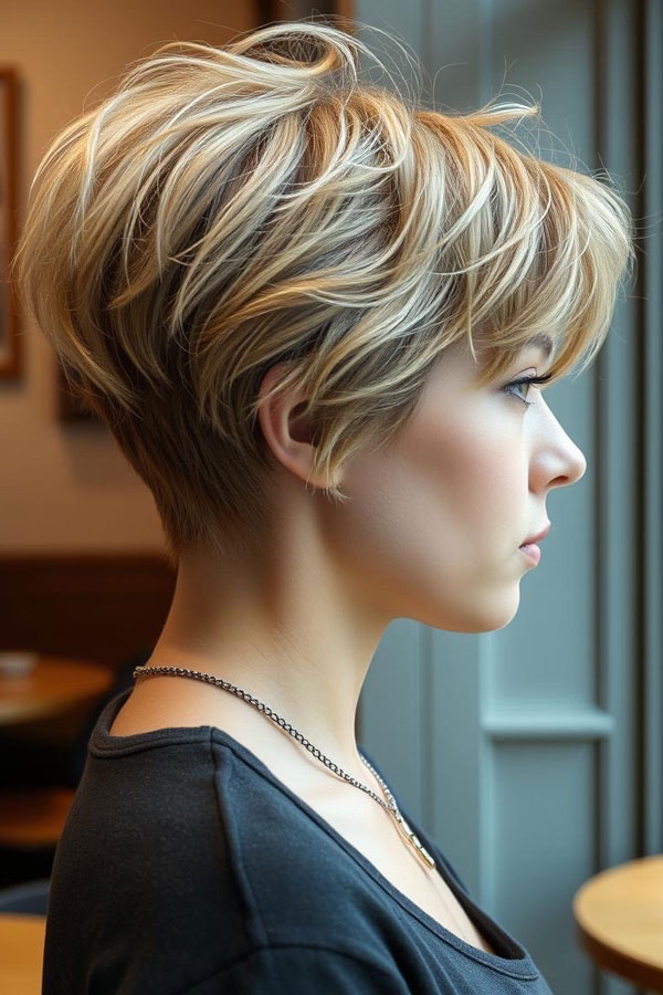 40 Pixie Haircuts for Modern Women : Blonde Breeze Pixie